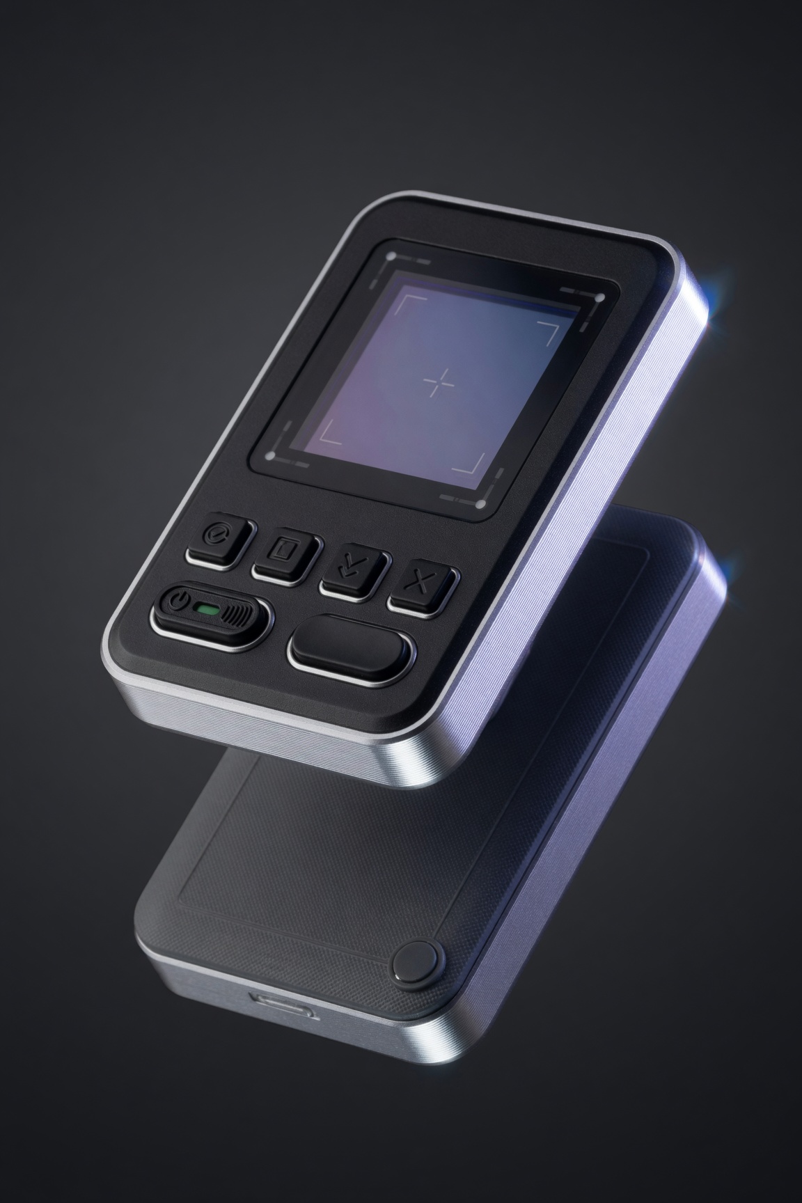 Premium air-gapped signing device with QR code scanner window and physical buttons